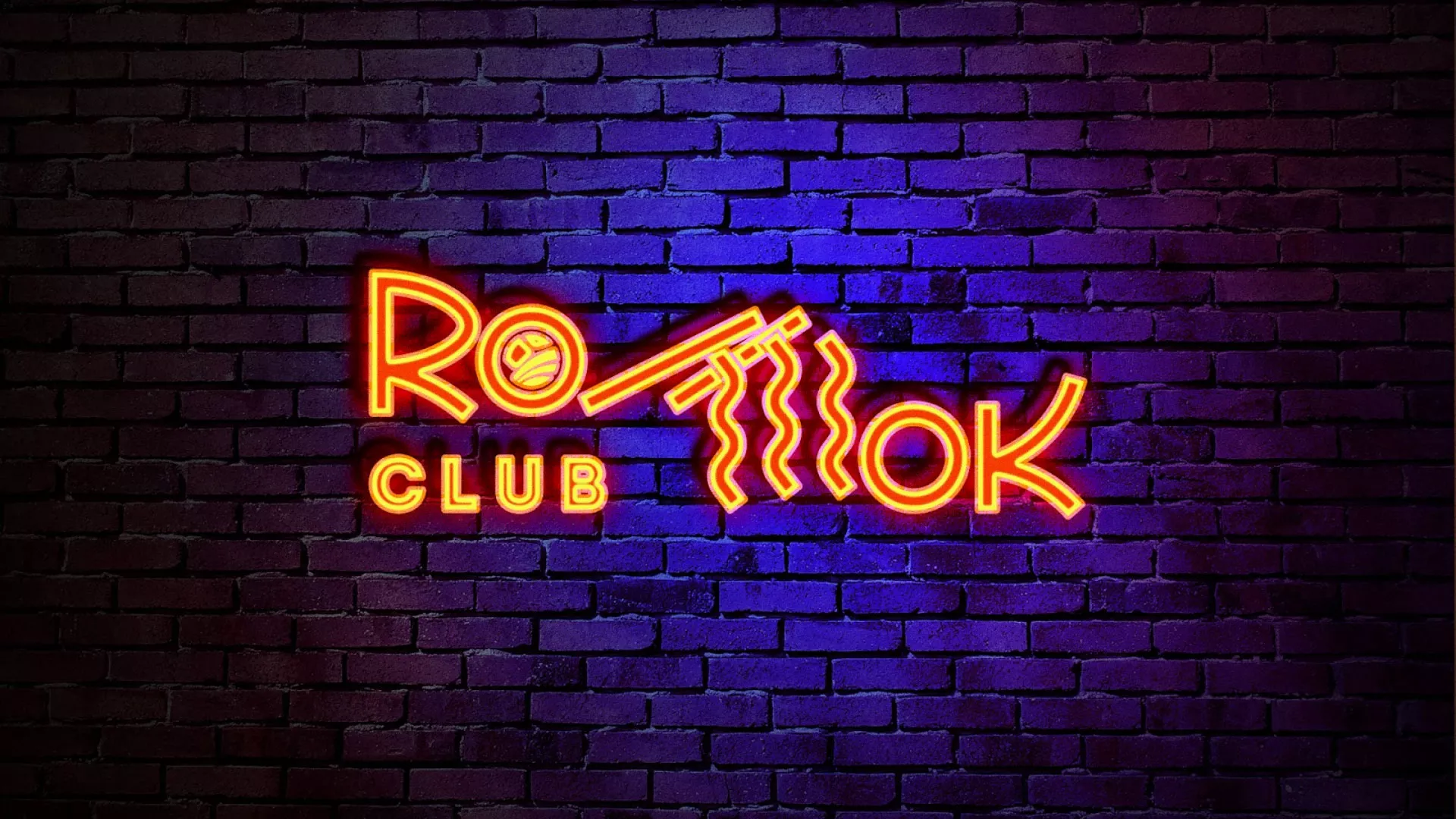 Разработка интерьерной вывески суши-бара «Roll Wok Club» в Анжеро-Судженске
